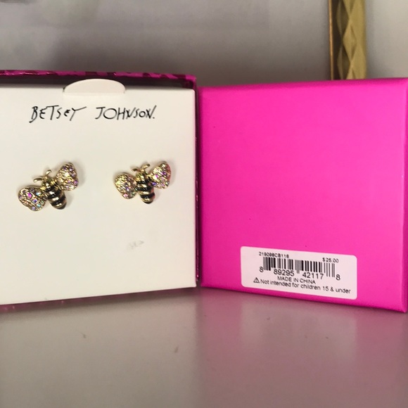 Betsey Johnson bumblebee earrings - Picture 4 of 5